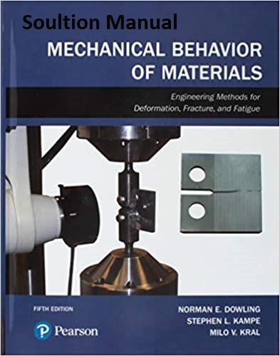 [Soultion Manual + Resources] Mechanical Behavior of Materials (5th Edition) - word